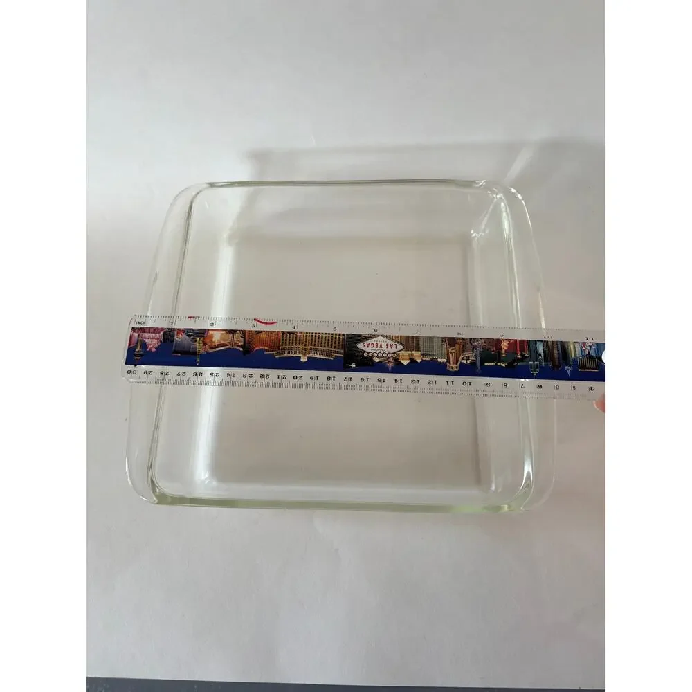 Vintage PYREX 222 Clear Glass 8x8 Square Baking Dish 2 Qt Corning USA NY